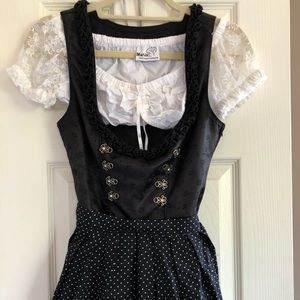 Ludwig & Therese Dirndl, Apron, Corset Ties + Top